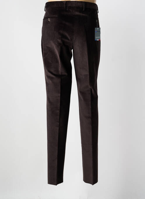 Pantalon drept țesătură catifea mărime normală maro VELCOREX homme
