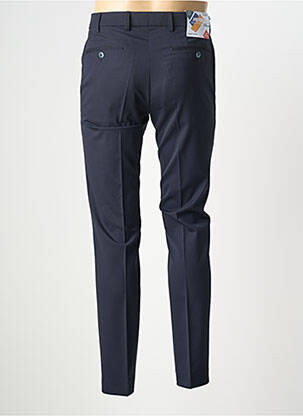 Pantalon slim talie cu cleme mărime normală albastru MEYER bărbat