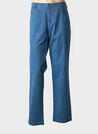 Pantalon chino țesătură poplin mărime normală albastru MEYER homme
