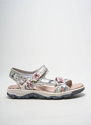 Sandale/Pantofi decupați argintiu RIEKER femeie