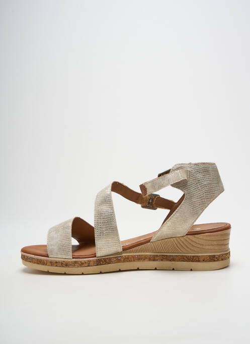 Sandale/Pantofi decupați auriu REMONTE femeie