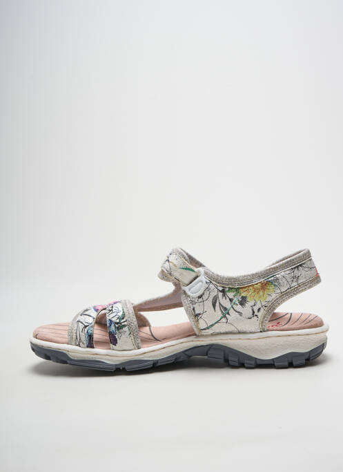 Sandale/Pantofi decupați argintiu RIEKER femeie