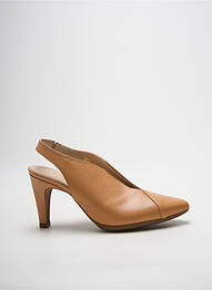 Pantofi cu toc tip de talpă amortizantă toc de 7 la 9 cm bej WONDERS femme