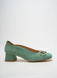 Pantofi cu toc nubuc toc de 4 la 6 cm verde MLV femme