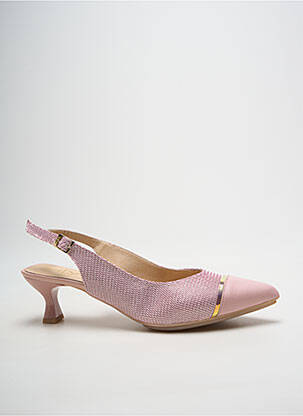 Pantofi cu toc roz MLV femeie