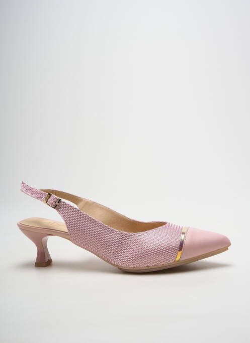 Pantofi cu toc roz MLV femeie