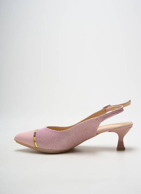 Pantofi cu toc roz MLV femeie