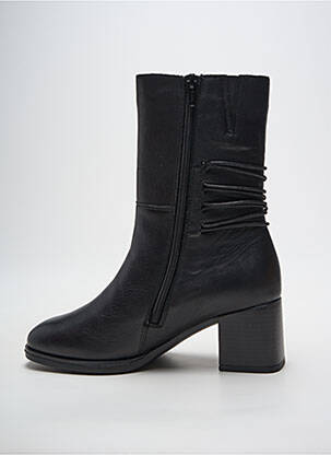 Botine/ghete toc pătrat toc de 4 la 6 cm negru REMONTE femeie