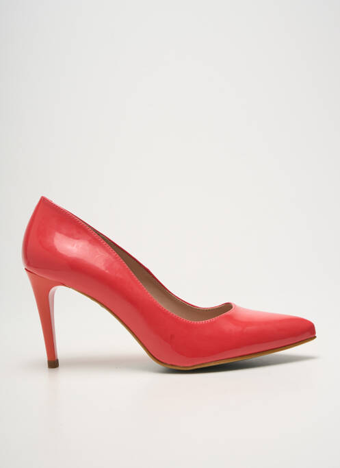 Pantofi cu toc portocaliu GIULIA femeie