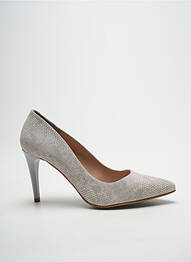 Pantofi cu toc vârf ascuțit toc de 7 la 9 cm gri ADIGE femme
