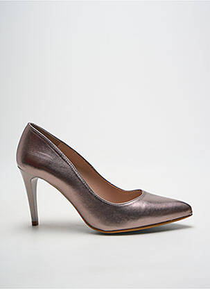 Pantofi cu toc argintiu GIULIA femeie