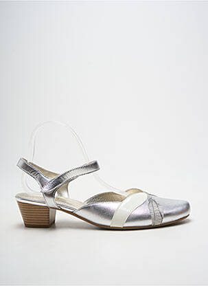 Sandale/Pantofi decupați argintiu SWEET femeie