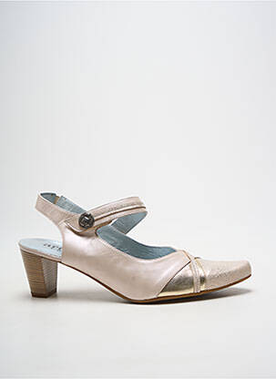 Pantofi cu toc auriu ARTIKA SOFT femeie