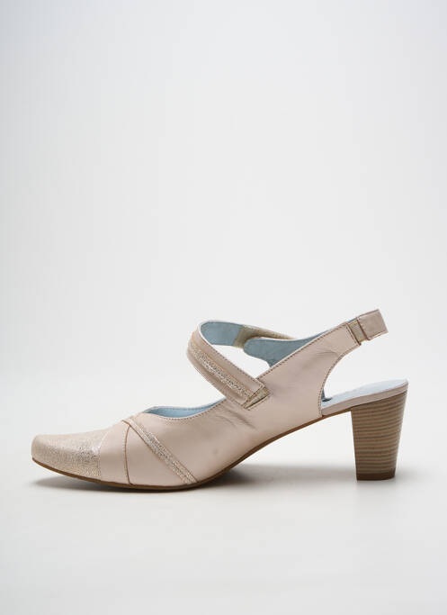 Pantofi cu toc auriu ARTIKA SOFT femeie