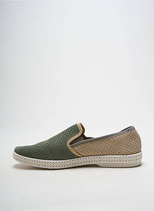 Slip-on-uri vârf rotund toc plat până la 3 cm verde RIVIERAS femeie