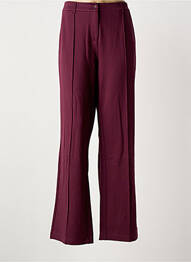 Pantalon larg închidere cu fermoar sub clapetă cu nasturi mărime normală violet ZILCH femme