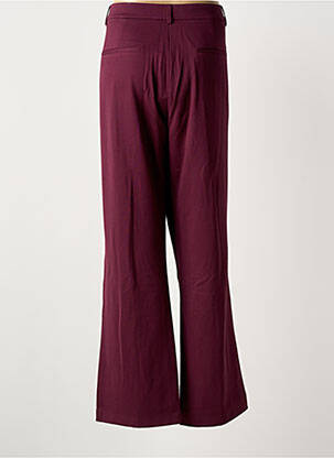 Pantalon larg închidere cu fermoar sub clapetă cu nasturi mărime normală violet ZILCH femeie