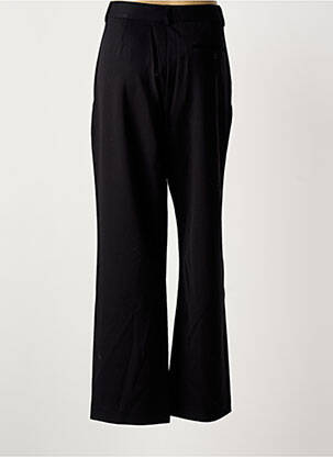 Pantalon larg talie cu cleme talie înaltă negru ZILCH femeie