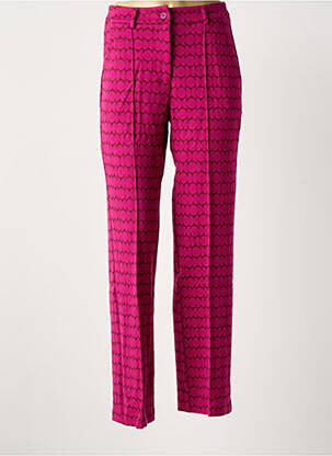 Pantalon drept elasticitate roz ZILCH femeie