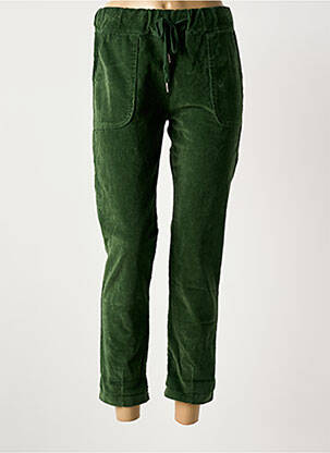 Pantalon 7/8 elasticitate mărime normală verde APRIL VINTAGE femeie