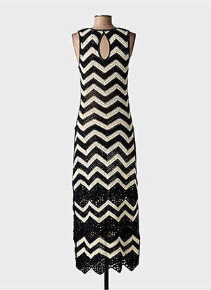 Rochie lungă fără mâneci fără mâneci negru ESQUALO femeie