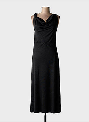 Rochie midi mâneci scurte mâneci scurte negru NICE THINGS femeie