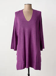Pulover tunică elasticitate mâneci 3/4 violet MASAI femme