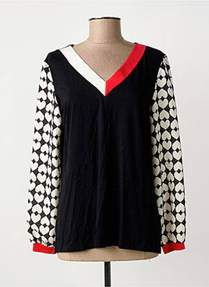 Tricou mâneci lungi mâneci lungi negru AN II VITO femeie