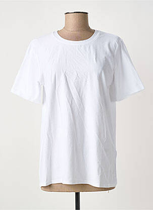 Tricou croială dreaptă mâneci scurte alb CIVICO 1 femme