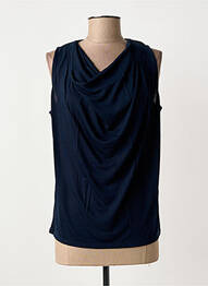 Top țesătură crep fără mâneci albastru NICE THINGS femeie