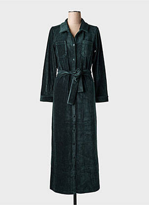 Rochie lungă mâneci lungi mâneci lungi verde NICE THINGS femeie