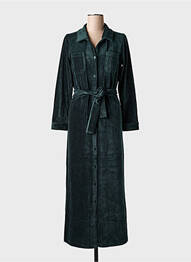 Rochie lungă mâneci lungi mâneci lungi verde NICE THINGS femeie