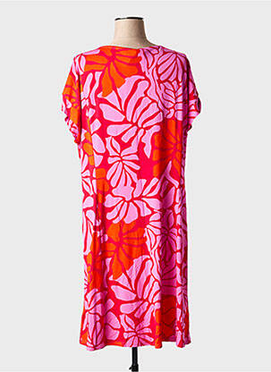 Rochie midi imprimeu floral mâneci scurte roz BLUTSGESCHWISTER femeie