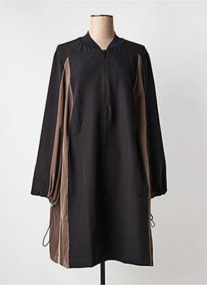 Rochie midi mâneci lungi mâneci lungi negru MAT. femeie
