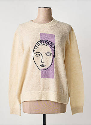 Pulover bej NICE THINGS femeie