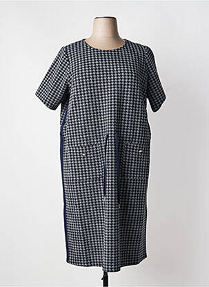 Rochie midi mâneci scurte mâneci scurte gri YESTA femeie
