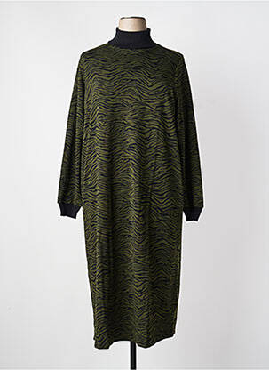 Rochie pulover elasticitate mâneci lungi verde YESTA femeie