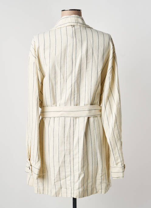 Tunică mâneci lungi guler de bluză bej MÊME ROAD femme