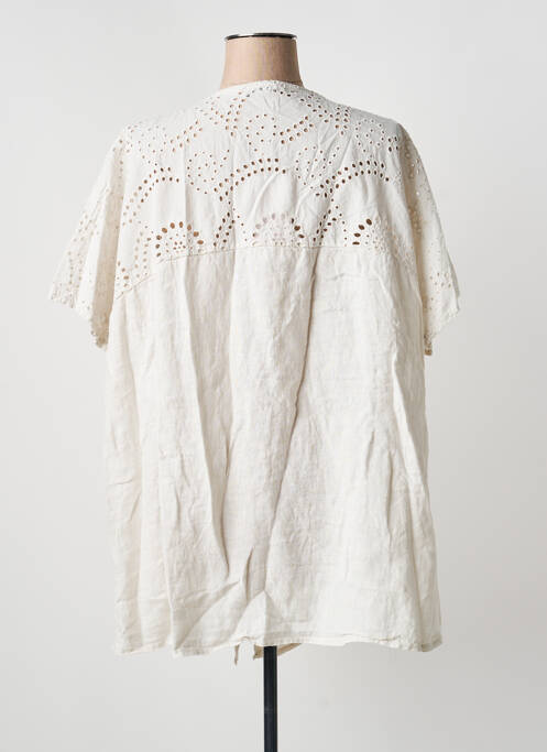 Tunică mâneci scurte bej PIMENT ROUGE femeie