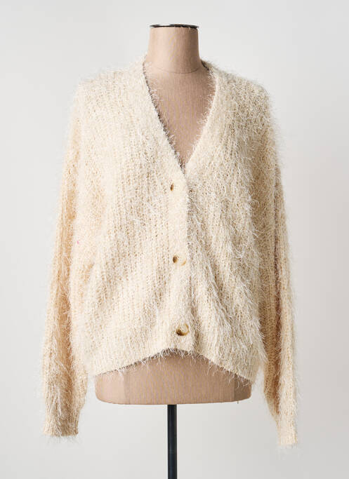 Vestă cu mâneci lungi elasticitate bej ESQUALO femme