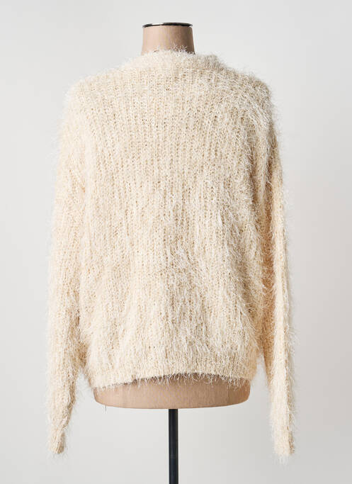 Vestă cu mâneci lungi elasticitate bej ESQUALO femme