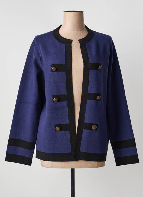 Vestă cu mâneci lungi elasticitate albastru YEST femme