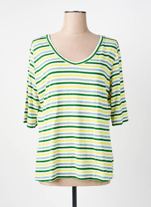 Tricou mâneci trei sferturi mâneci scurte galben ZILCH femme