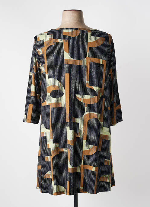 Rochie scurtă mâneci 3/4 mâneci 3/4 negru YESTA femme