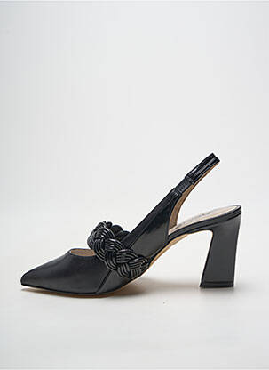 Pantofi cu toc țesătură satinată toc de 7 la 9 cm negru HEINE femeie