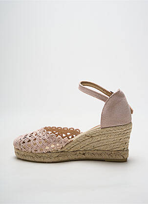 Espadrile vârf rotund toc de 4 la 6 cm roz HEINE femeie