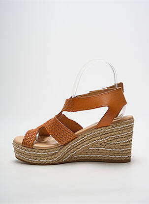 Espadrile închidere cu buclă(e) toc de 7 la 9 cm portocaliu HEINE femeie
