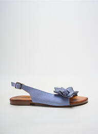 Sandale/pantofi decupați chiquet toc plat până la 3 cm albastru HEINE femme