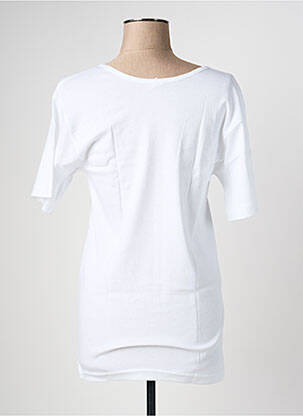 Tricou elasticitate mâneci scurte alb TRIANGLE D'OR femeie