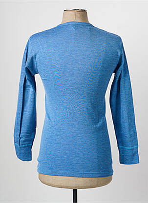 Tricou elasticitate mâneci lungi albastru MOULIN NEUF bărbat